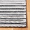 SAFAVIEH Area Rug 8x10 - Augustine Collection - Large - Black & Light Grey, Stripe Design, Easy Cleaning, Ideal for Living Room, Bedroom, Office, Dining Space (AGT419H) view 4