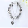 Bansriracha Jewelry Silver Charms Bracelet & Bangles with Queen Crown Beads Bracelet for Women (20cm, Yellow) view 2