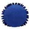 3D Daisy Flower Decorative Pillow - Sunflower Throw 14.5 x 13 Inch Round Decor - Home Decorations for Couch & Bed - Flower-Shaped (Case + Insert, Solid Navy) view 3
