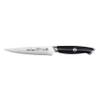 Cangshan Thomas Keller Signature Collection Swedish Powder Steel Forged, 5-Inch Serrated Utility Knife, Black view 2