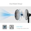 COSTWAY Pedestal Fan, 3-Speed Digital Control- Adjustable Height- Oscillating Standing Fan w/Timer- LCD Display- Double Blades- Remote Control, 16-Inch view 4