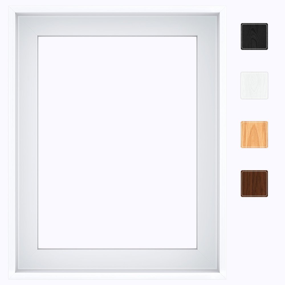 Canvas Floater Frame for Finished Canvas Art, 1.25" Deep Floating Shadow Gap Design, Modern Wall Decor for Home & Office, Gallery Style Display, Hardware Included (White, 20x30)