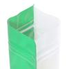 100 Translucent/Green Poly Zip Seal Stand Up Heat Sealable Reusable Pouch (4" x 6", Translucent/Green) view 3