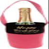 Pavilion Gift Company - Happy Birthday Pretty Young Thing - Red & Gold Reusable Canvas Birthday Bottle Bag view 1