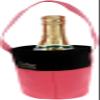 Pavilion Gift Company - Happy Birthday Pretty Young Thing - Red & Gold Reusable Canvas Birthday Bottle Bag view 2