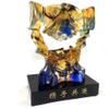 Amore Jewell Hand in Hand with Base Fengshui Decoration Ornament Gift for Home & Office (Liuli Crystal Glass) view 2