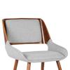 Armen Living Chalta Dining Chair, Gray view 4