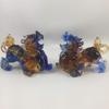 Amore Jewell Little Brave Troops Pixiu - 2pcs/Set Fengshui Decoration Ornament Gift for Home & Office (Liuli Crystal Glass) view 1