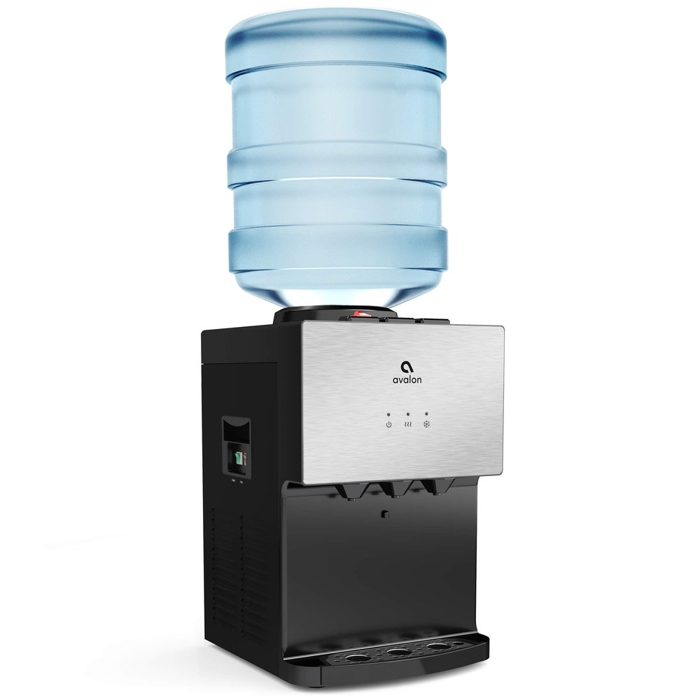 Avalon A11-CTTL Premium 3 Temperature Top Loading Countertop Water Cooler Dispenser with Child Safety Lock. UL-Stainless Steel