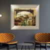 INVIN ART Framed Canvas Art Giclee Print The Coal-Dockers, 1875 by Claude Monet Wall Art Living Room Home Office Decorations(European Style Silver Frame,20"x24") view 2