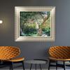 INVIN ART Framed Canvas Art Giclee Print Le Jardin de Vtheuil, 1881 by Claude Monet Wall Art Living Room Home Office Decorations(European Style Silver Frame,20"x24") view 2