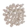 PRETYZOOM 50PCS Mini Plastic Skull Heads Miniature Skulls Halloween Decorations Realistic Skeleton Skulls for Halloween Trick Toy Accessories (0.8"x0.5") view 1