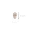 PRETYZOOM 50PCS Mini Plastic Skull Heads Miniature Skulls Halloween Decorations Realistic Skeleton Skulls for Halloween Trick Toy Accessories (0.8"x0.5") view 2