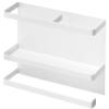 (Yamazaki) KT-PL L WH Magnetic Kitchen Paper & Wrap Holder, White, W29XD8XH20cm, wht view 1