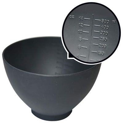 Dental Creations Sassy Flexible Mixing Bowl - Black 450ml Latex-Free Autoclavable Dental Mixing Bowl - 2 Pack