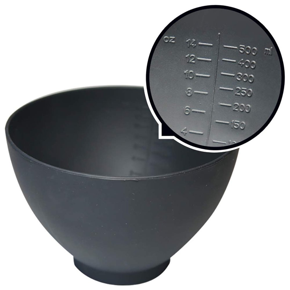Dental Creations Sassy Flexible Mixing Bowl - Black 450ml Latex-Free Autoclavable Dental Mixing Bowl - 2 Pack