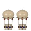 Dale Tiffany Gem Warmer Candle Holder, 5.5-Inch, Red/Blue view 1