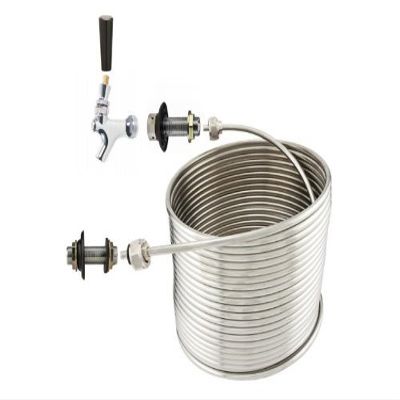 NY Brew Supply Jockey Box 1 Tap Coil Kit - 5/16" x 70' Right Hand Coil