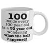 100th Birthday Coffee Mug, Happy Birthday Gifts Woman 100 Years Old, Men, Grandma, Grandpa, Mom or Dad 1919 Christmas or Birthday Gift view 2