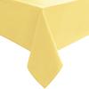 Hiasan Waterproof Tablecloth Rectangle - Washable Fabric Table Cloth for Dining Room Kitchen Birthday Party and Outdoor Use, Yellow, 54 x 120 Inch view 1