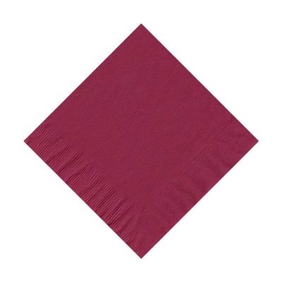 100 2-Ply Cocktail Personalized Napkins (Burgundy)