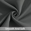 Yakamok Room Darkening Drapes Blackout Curtains Thermal Insulated Grommet Curtain Panels for Bedroom, 38W x 54L,Dark Grey,One Pair view 4
