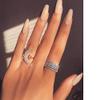Bansriracha Cute Moon and Star Adjustable 925 Sterling Silver Rings with Zircon Bling Stone for Women Fashion Wedding Engagement Jewelry view 2