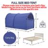 Bed Tent Dream Tents Bed Canopy Shelter Cabin Indoor Privacy Warm Breathable Pop Up Full Size for Kids and Adult Patent Pending Navy(Mattress Not Included) view 2