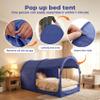 Bed Tent Dream Tents Bed Canopy Shelter Cabin Indoor Privacy Warm Breathable Pop Up Full Size for Kids and Adult Patent Pending Navy(Mattress Not Included) view 3