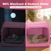 Bed Tent Dream Tents Bed Canopy Shelter Cabin Indoor Privacy Warm Breathable Pop Up Twin Size for Kids and Adult Patent Pending Pink(Mattress Not Included) view 3