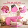 Bed Tent Dream Tents Bed Canopy Shelter Cabin Indoor Privacy Warm Breathable Pop Up Twin Size for Kids and Adult Patent Pending Pink(Mattress Not Included) view 4