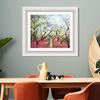 INVIN ART Framed Canvas Art Giclee Print Orchard in Bloom by Claude Monet Wall Art Living Room Home Office Decorations(Modern Simple White Frame with Mat,20"x24") view 3