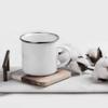 Andaz Press DIY Blank Party Favors For Do It Yourself Sublimation Wholesale, 11oz. Stainless Steel Campfire Coffee Mug, 12-Pack, Enamel Mugs Bulk Sublimation Mugs Party Favors Sublimation Tin Mugs view 2