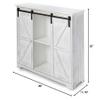 The Lakeside Collection Barn Door-Style Buffet Cabinets - Antique White view 3