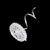100pcs Twist Pins Stainless Steel Screw Nail Twist Pin for Furniture Upholstery Slipcovers Drapes Bedskirts view 2