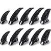 Hicarer 10 Pcs Halloween Gothic Nail Claw Ring Metal Punk Fake Nails Set Costume Full Finger Rings for Men Women Party Favor Cosplay Supplies, 3 Sizes view 1