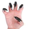Hicarer 10 Pcs Halloween Gothic Nail Claw Ring Metal Punk Fake Nails Set Costume Full Finger Rings for Men Women Party Favor Cosplay Supplies, 3 Sizes view 2