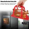Turkey Lifter Food Grade Silicone Heat Resistant Turkey Lifter Non Stick Poultry Cooking Mat view 3