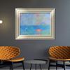 INVIN ART Framed Canvas Art Giclee Print Effect of Sunlight in The Fog by Claude Monet Wall Art Living Room Home Office Decorations(European Style Silver Frame,20"x24") view 2