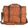 Freshore 6 Wine Bottles Carrier Leather Bag - Insulated Cooler Travel Tote - Premium Large Portable Bottle Carrying, Waterproof Full Padding Wine Lovers Protection, Grey Brown view 1