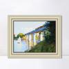 INVIN ART Framed Canvas Art Giclee Print Series#042 by Claude Monet Wall Art Living Room Home Office Decorations(Beige Color Frame with Linen Liner,20"x24") view 1