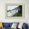 INVIN ART Framed Canvas Art Giclee Print Series#042 by Claude Monet Wall Art Living Room Home Office Decorations(Beige Color Frame with Linen Liner,20"x24") view 3
