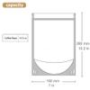 Clear Zipper Stand Up Pouch Bag,100Pcs 7.0x10.2 Heat Sealable Zip Lock Snack Food Tea Packing Pouches (7.0W x 10.2L, 100) view 3