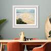 INVIN ART Framed Canvas Art Giclee Print The Hut in Trouville, Low Tide, 1881 by Claude Monet Wall Art Living Room Home Office Decorations(Modern Simple White Frame with Mat,20"x24") view 3