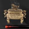 Charcoal Incense 1Pc Incense Holder Antique Bronze Copper Chinese Dragon Incense for Home Decoration view 2