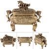 Charcoal Incense 1Pc Incense Holder Antique Bronze Copper Chinese Dragon Incense for Home Decoration view 3