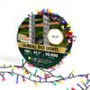 Holiday Bright Lights Rice Light Reel 500 LEDs, Indoor/Outdoor Gumball Style 36FT Reel with Multi Opaque Bulbs on Green Cord view 2