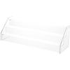 Plymor Clear Acrylic 3-Step Open Front Display Stairs, 6.5" H x 20.25" W x 6.5" D view 1