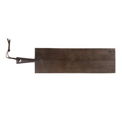 47th & Main Mango Wood Cutting/Serving Board, Medium, Dark Finish