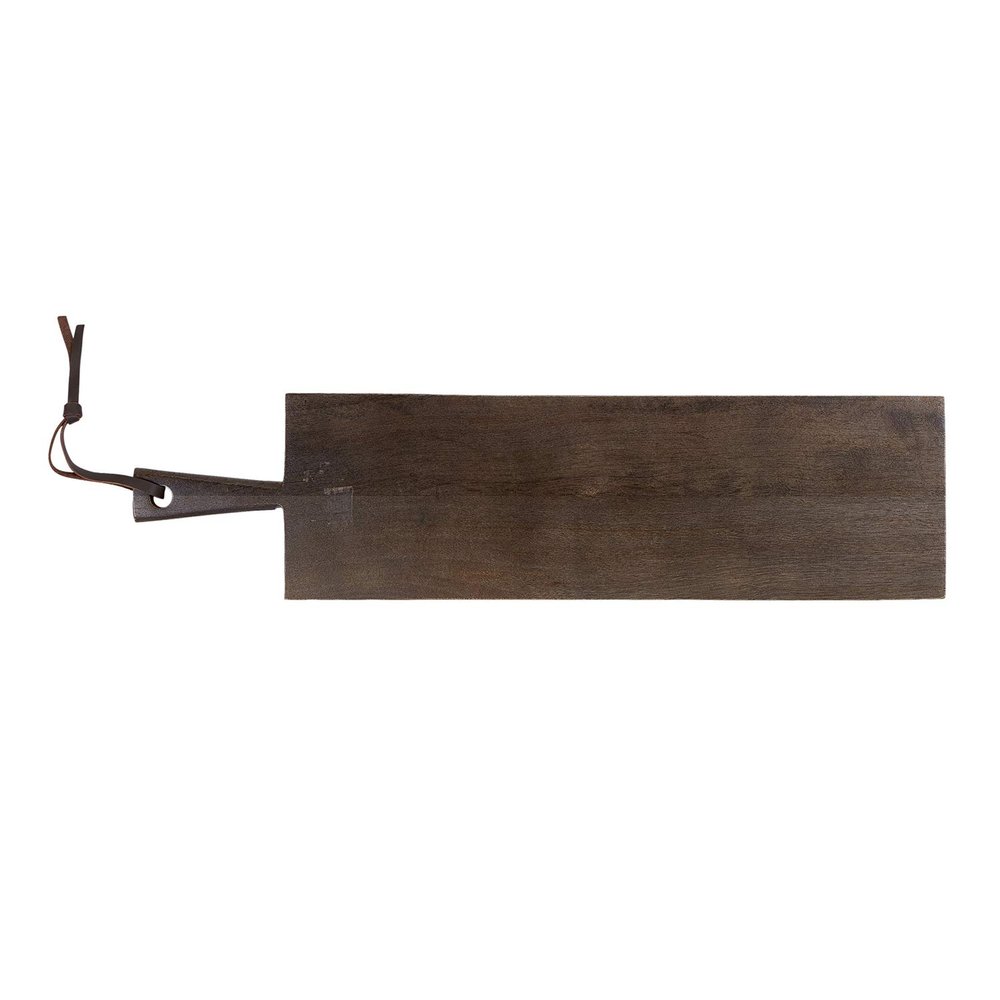 47th & Main Mango Wood Cutting/Serving Board, Medium, Dark Finish